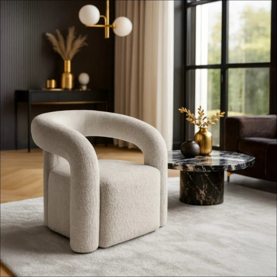 Fotelis su buklė audinio audiniu pilkos spalvos TE851 - €207 Save 15% __label:Pristatymas 5-14 d.d., elite, over-200,