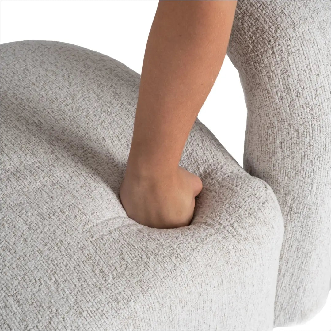 Fotelis su buklė audinio audiniu pilkos spalvos TE851 - €207 Save 15% __label:Pristatymas 5-14 d.d., elite, over-200,