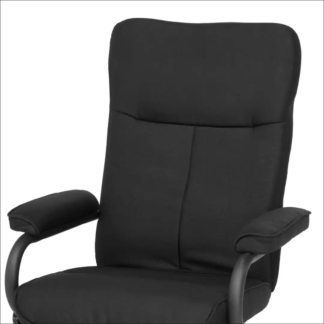 Fotelis su kojų kėdute MI898 - €125 Save 50% 100-200, __label:Pristatymas 1-2 d.d., color-juoda, foteliai,