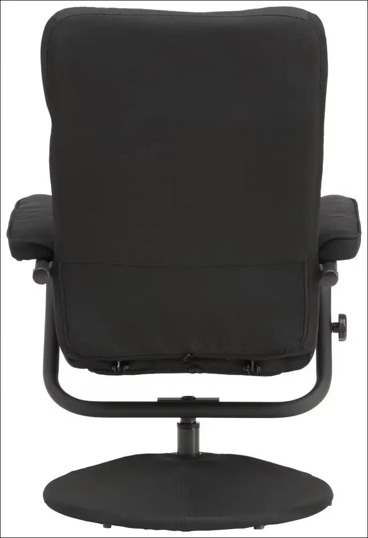 Fotelis su kojų kėdute MI898 - €125 Save 50% 100-200, __label:Pristatymas 1-2 d.d., color-juoda, foteliai,