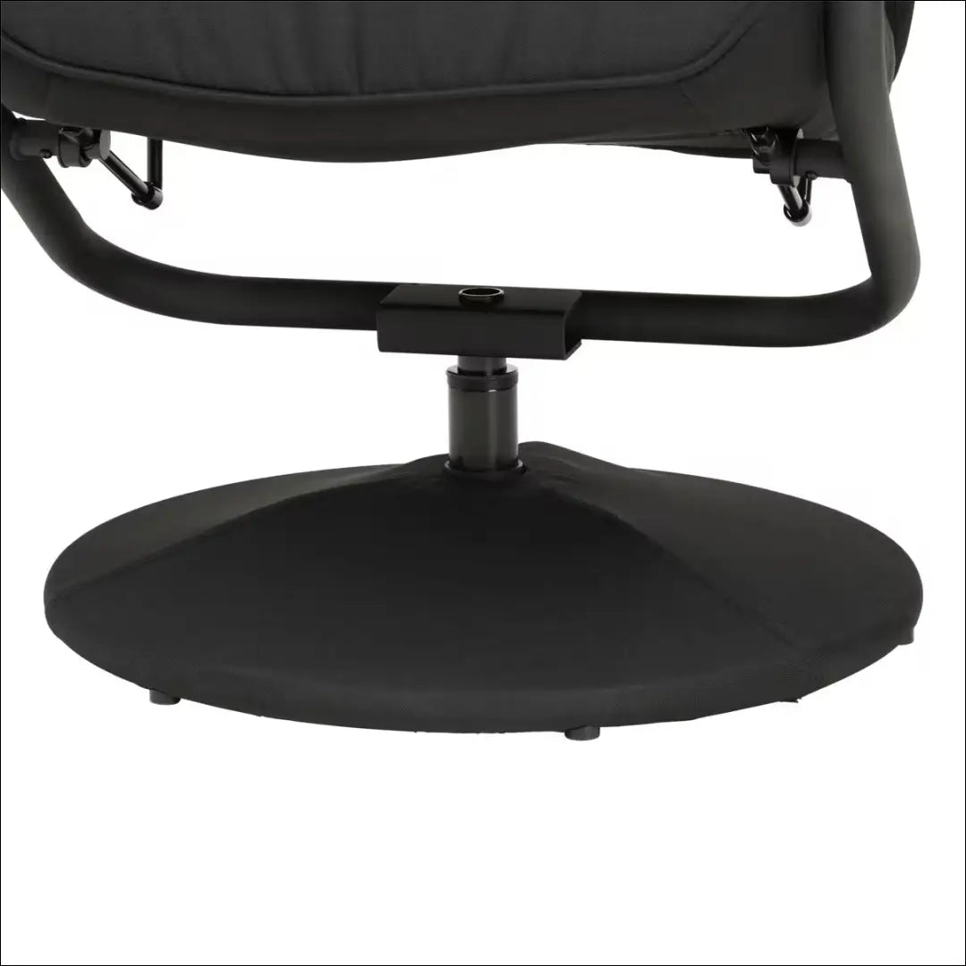 Fotelis su kojų kėdute MI898 - €125 Save 50% 100-200, __label:Pristatymas 1-2 d.d., color-juoda, foteliai,