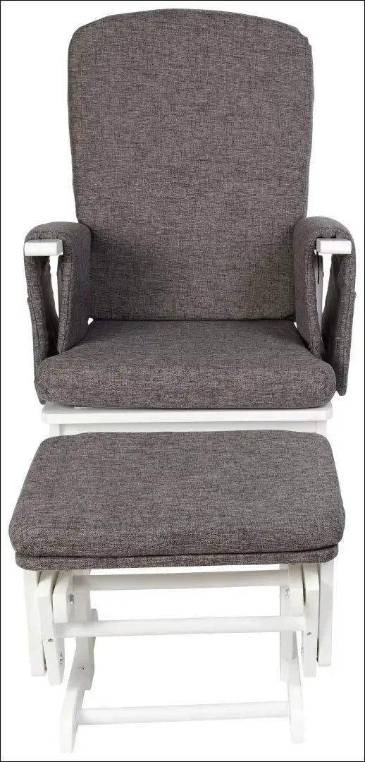 Fotelis su kojų kėdute MI906 - €140 Save 50% 100-200, __label:Pristatymas 1-2 d.d., color-balta, color-pilka, foteliai