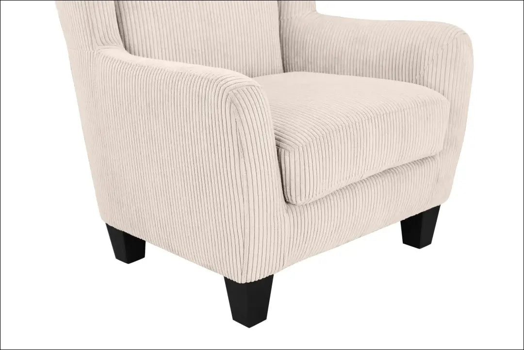 Fotelis su kojų kėdute MI924 - €230 Save 50% __label:Pristatymas 1-2 d.d., color-kremas, foteliai,