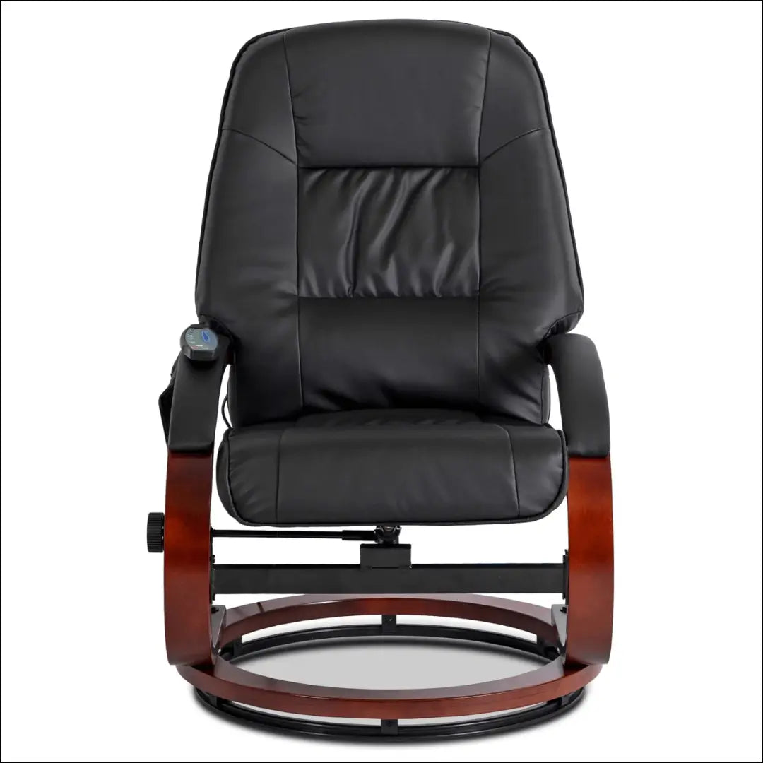 Fotelis su šildymo funkcija iš eko odos juodos spalvos TE749 - €286 Save 15% __label:Pristatymas 5-14 d.d., elite,