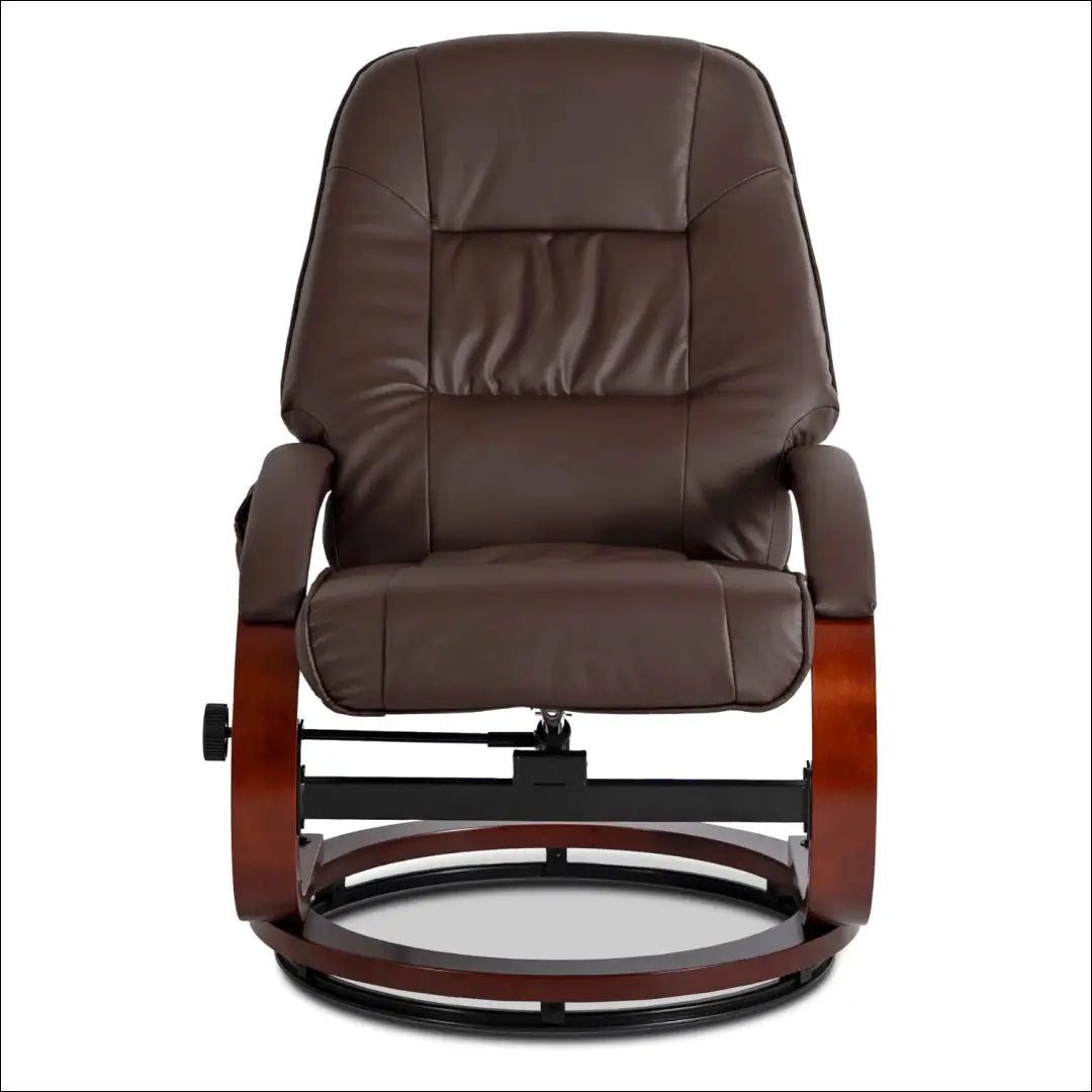 Fotelis su šildymo funkcija iš eko odos rudos spalvos TE748 - €277 Save 15% __label:Pristatymas 5-14 d.d., elite,