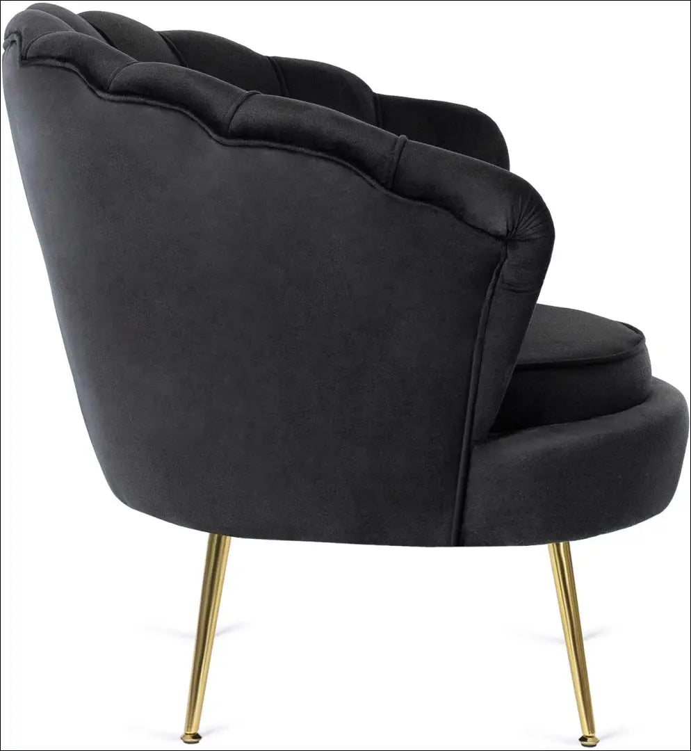 Fotelis su veliūro audiniu juodos spalvos TE574 - €239 Save 15% __label:Pristatymas 5-14 d.d., elite, over-200,