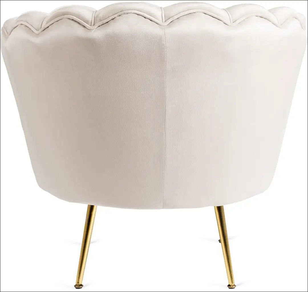 Fotelis su veliūro audiniu kreminės spalvos / smėlio TE209 - €186 Save 15% 100-200, __label:Pristatymas 5-14 d.d.,
