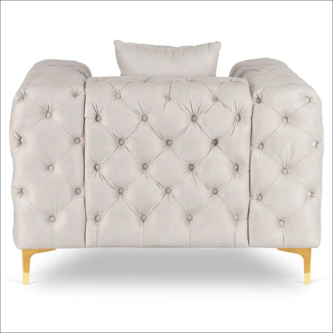 Fotelis su veliūro audiniu kreminės spalvos TE1064 - €507 Save 15% __label:Pristatymas 5-14 d.d., elite, over-200,