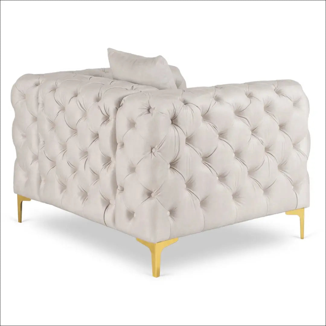 Fotelis su veliūro audiniu kreminės spalvos TE1064 - €507 Save 15% __label:Pristatymas 5-14 d.d., elite, over-200,