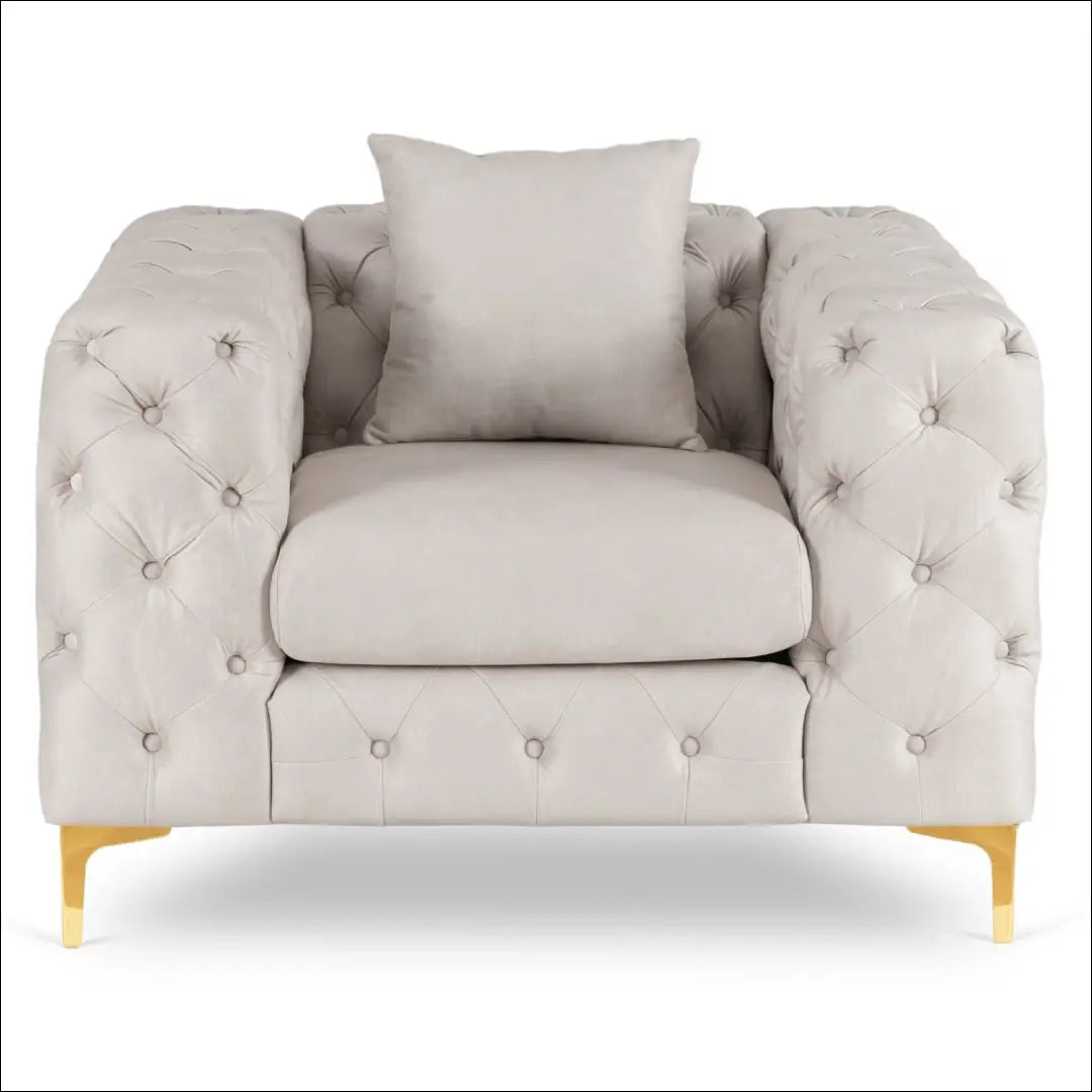 Fotelis su veliūro audiniu kreminės spalvos TE1064 - €507 Save 15% __label:Pristatymas 5-14 d.d., elite, over-200,