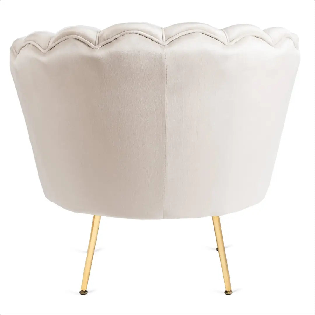 Fotelis su veliūro audiniu kreminės spalvos TE597 - €239 Save 15% __label:Pristatymas 5-14 d.d., elite, over-200,
