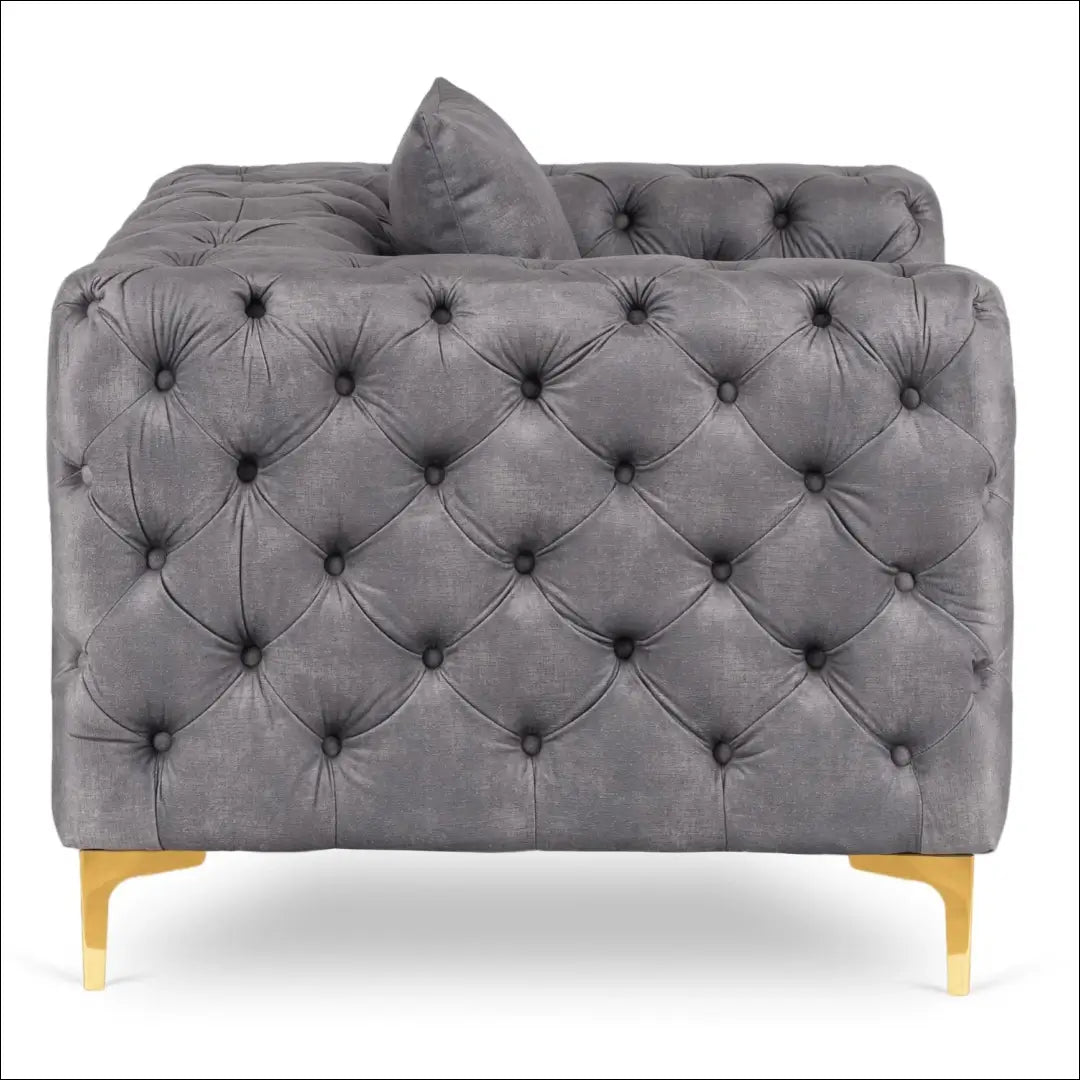 Fotelis su veliūro audiniu pilkos spalvos / juodos TE1066 - €507 Save 15% __label:Pristatymas 5-14 d.d., elite,