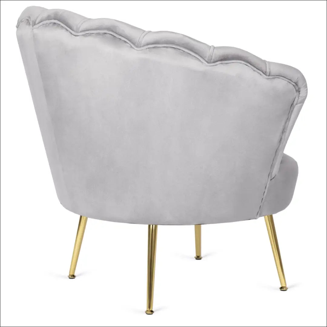 Fotelis su veliūro audiniu pilkos spalvos TE599 - €239 Save 15% __label:Pristatymas 5-14 d.d., elite, over-200,