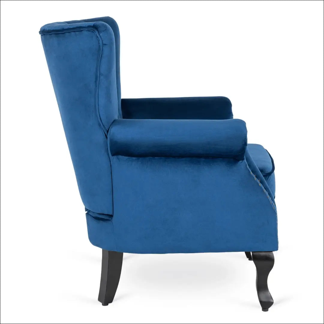 Fotelis su veliūro audiniu tamsiai mėlynos spalvos TE310 - €194 Save 15% 100-200, __label:Pristatymas 5-14 d.d., elite,