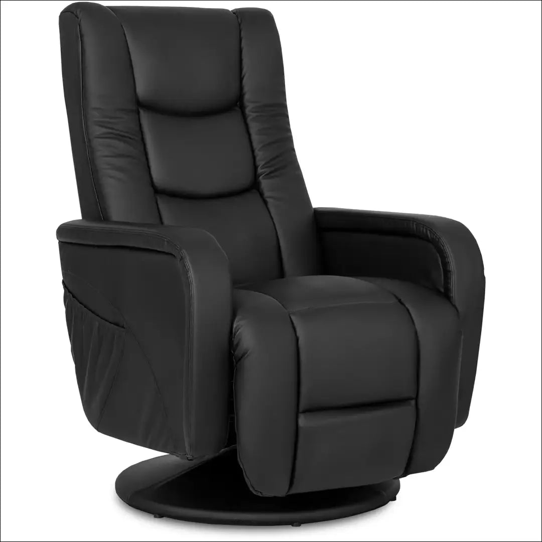 Fotelis sukamas iš eko odos juodos spalvos TE098 - €338 Save 15% __label:Pristatymas 5-14 d.d., elite, Fotele