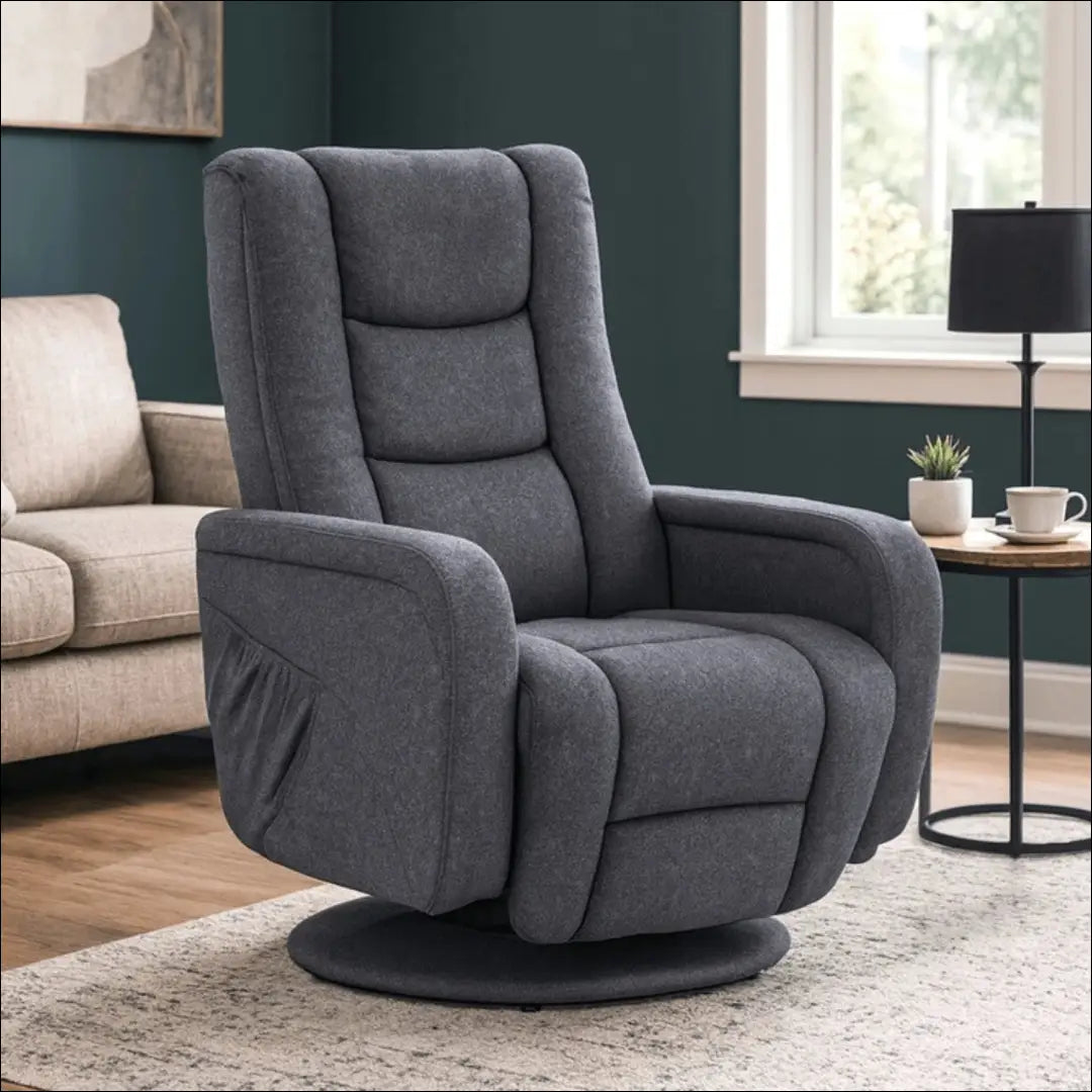 Fotelis sukamas su audiniu pilkos spalvos TE099 - €338 Save 15% __label:Pristatymas 5-14 d.d., elite, Fotele