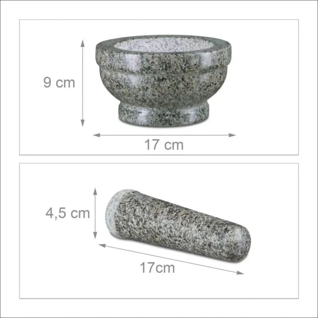 Granitinis prieskonių grūstuvas DA0021 - €11 Save 55% __label:Pristatymas 1-2 d.d., color-pilka, interjeras, kita,