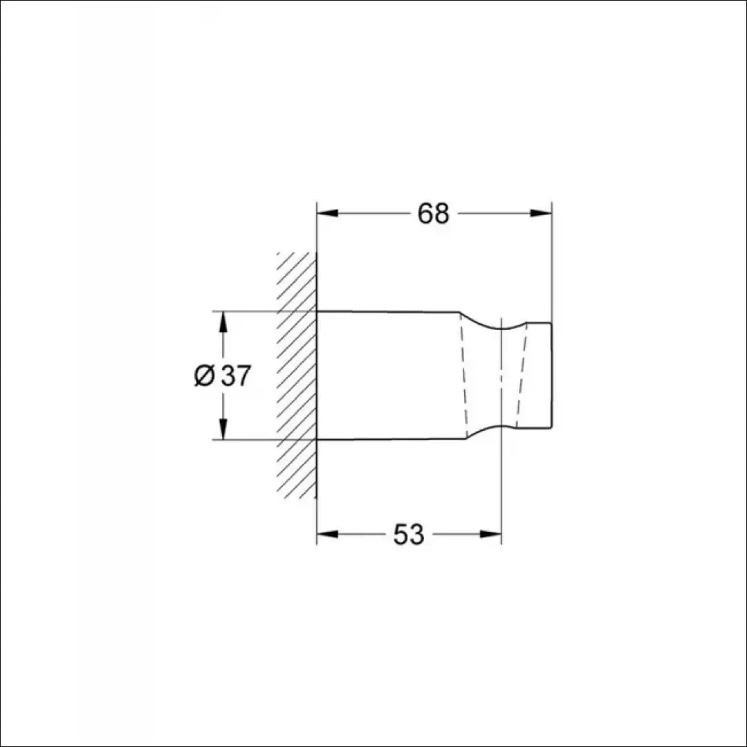 “GROHE” universalus chromuotas sieninis laikiklis KI764 - €9 Save 50% __label:Pristatymas 1-2 d.d., color-sidabrine,