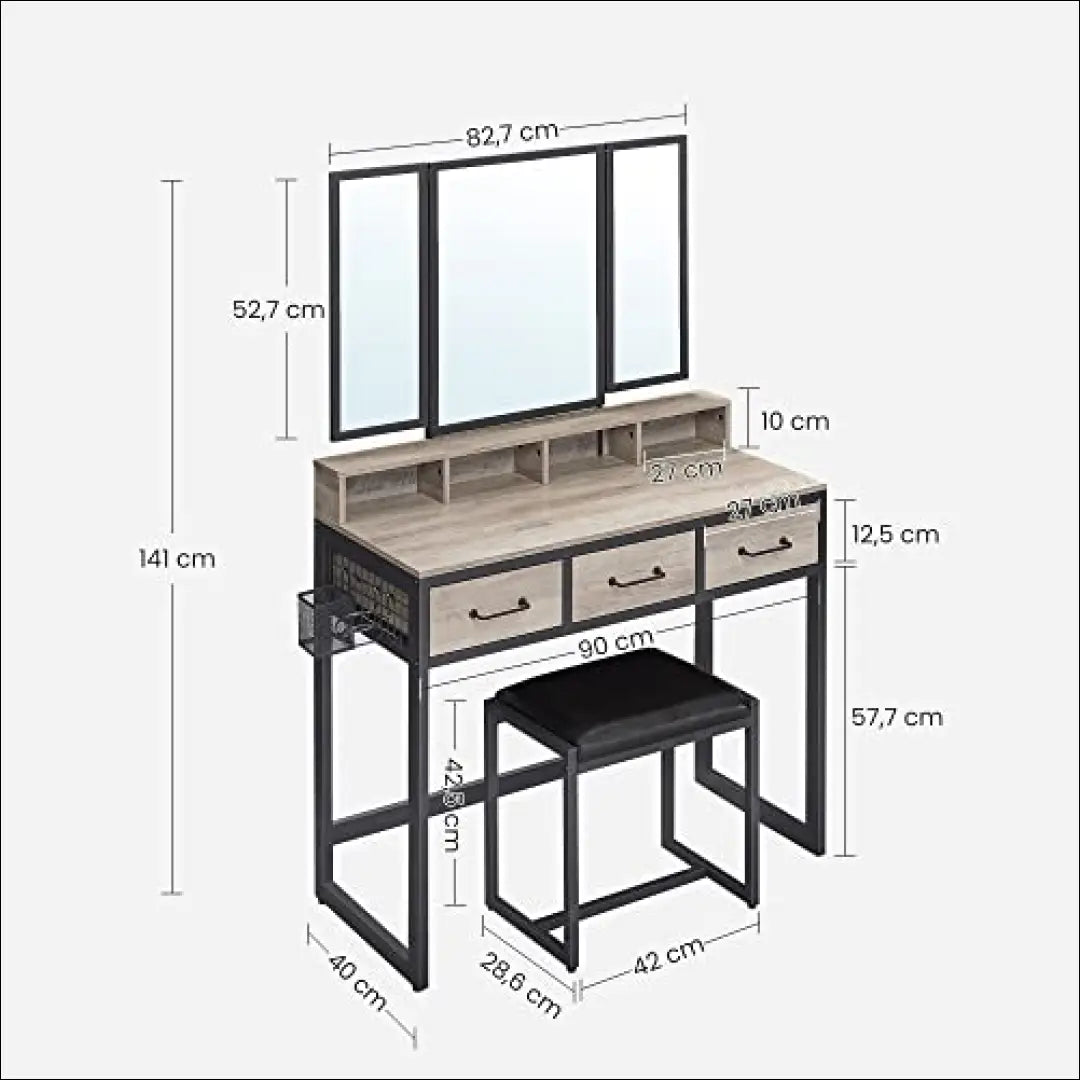 Grožio staliukas SM1287 - €249 Save 40% __label:Pristatymas 5-14 d.d., grozio-staliukas, miegamojo, notouch30, over-200