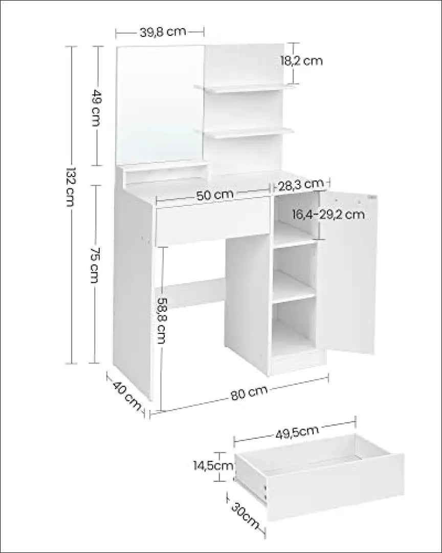 Grožio staliukas SM1308 - €156 Save 40% 100-200, __label:Pristatymas 5-14 d.d., grozio-staliukas, notouch30, song