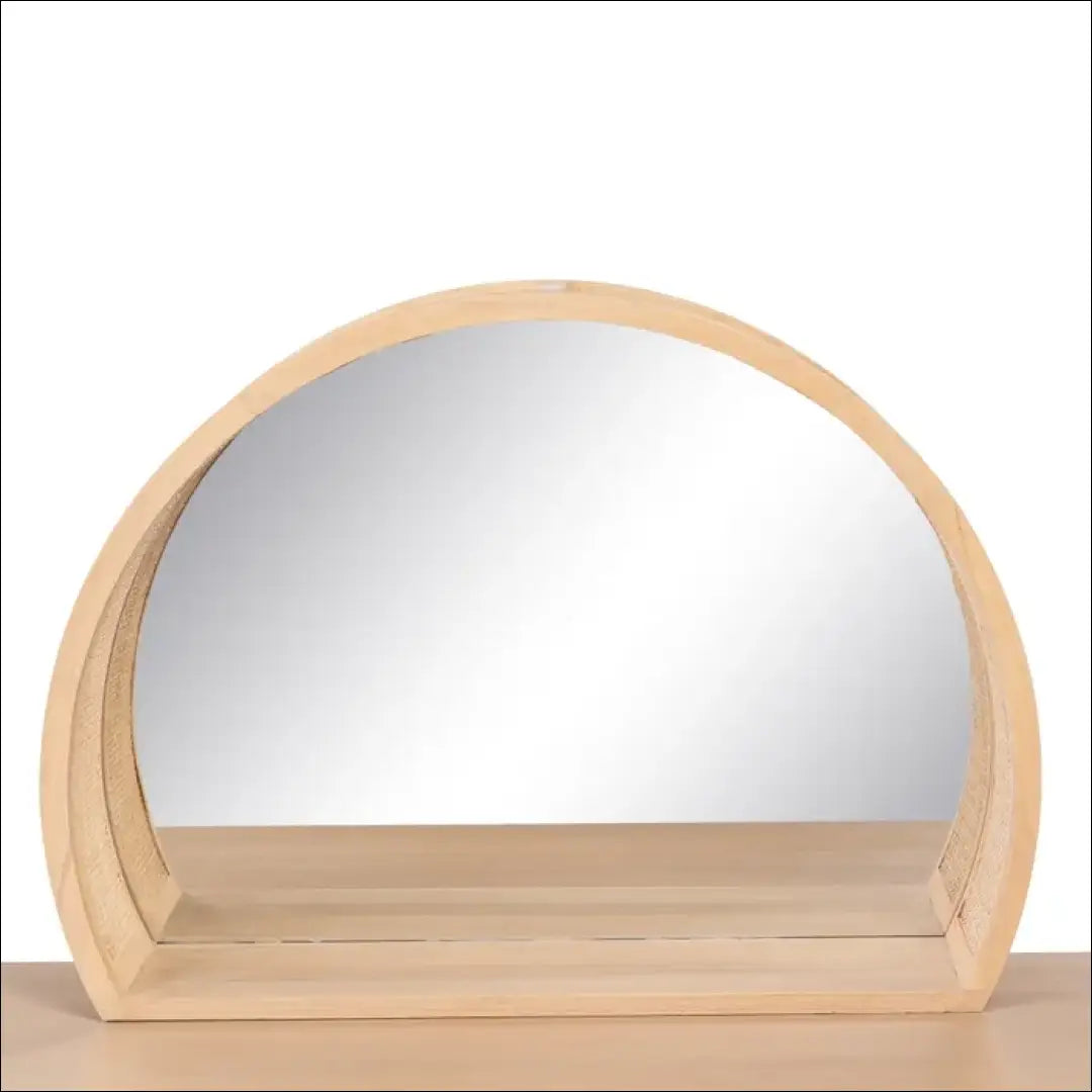 Grožio staliukas su veidrodžiu KI1072 - €149 Save 55% 100-200, __label:Pristatymas 1-2 d.d., color-ruda,