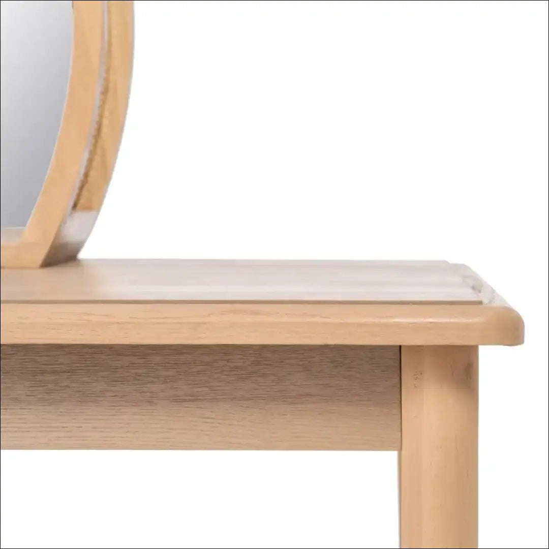 Grožio staliukas su veidrodžiu KI1072 - €149 Save 55% 100-200, __label:Pristatymas 1-2 d.d., color-ruda,
