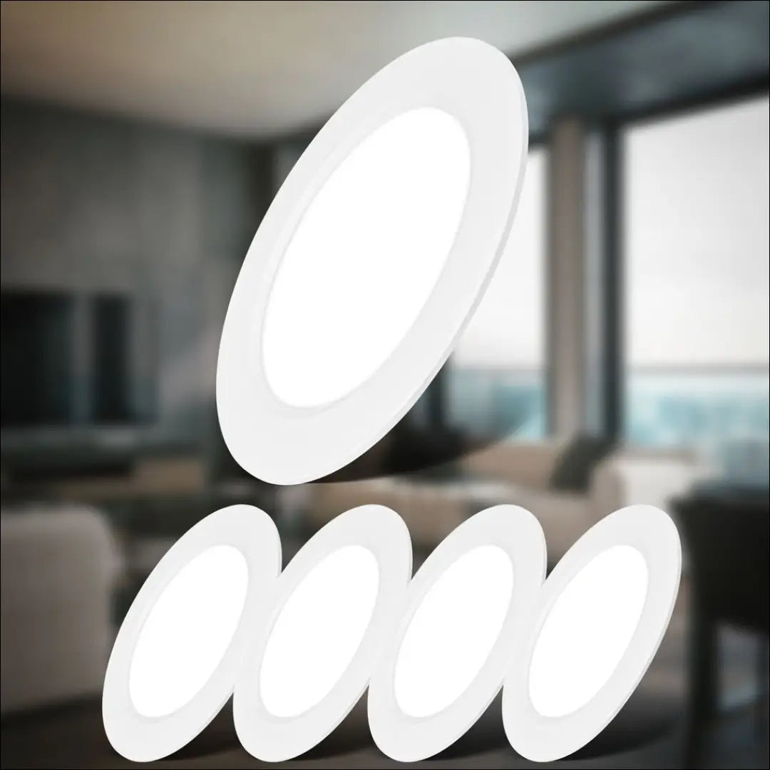 Įleidžiami LED šviestuvai (5vnt) DI12560 - €13 Save 50% __label:Pristatymas 1-2 d.d., color-balta, interjeras,