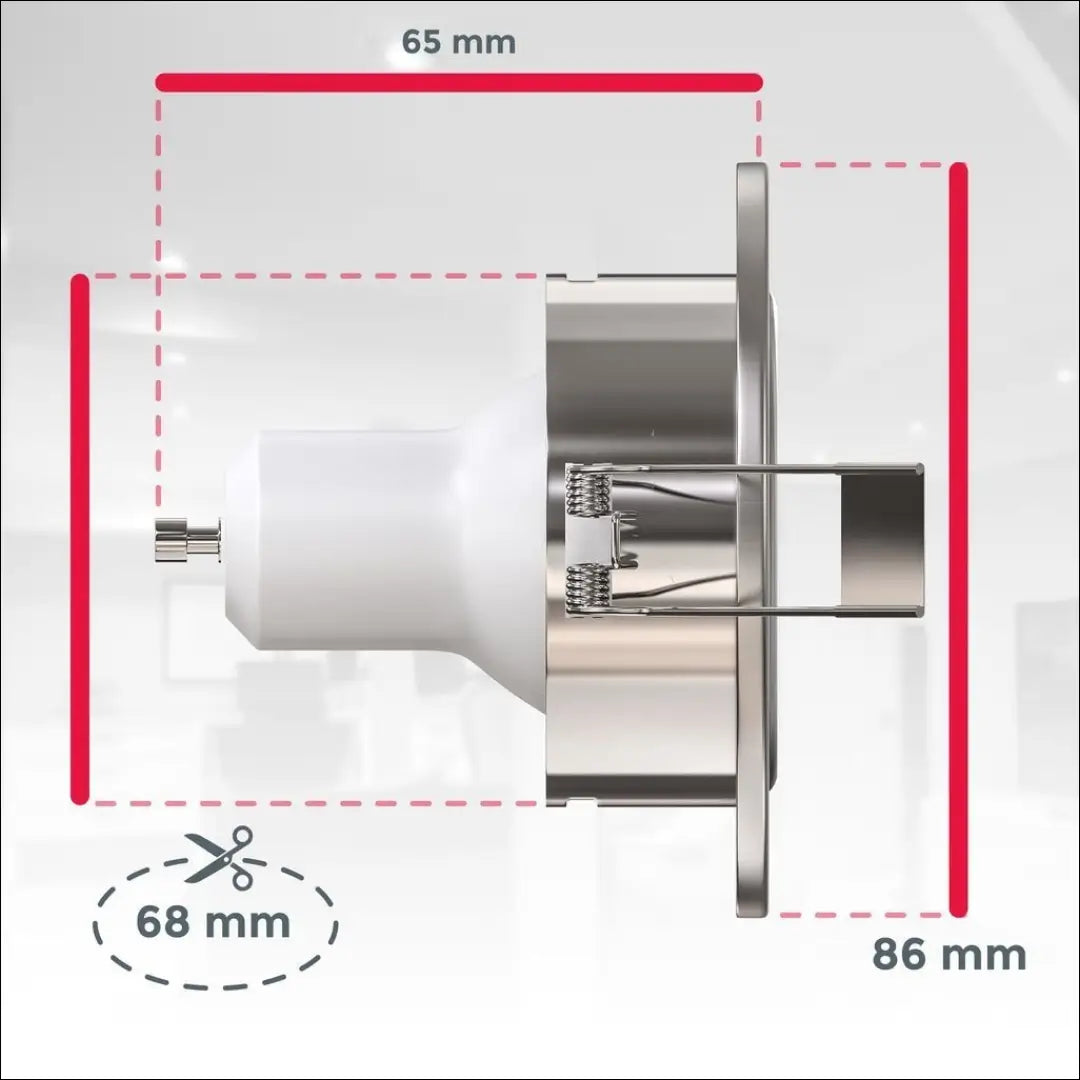 Įleidžiami LED šviestuvai (6vnt) DI12404 - €27 Save 50% 25-50, __label:Pristatymas 1-2 d.d., color-sidabrine,
