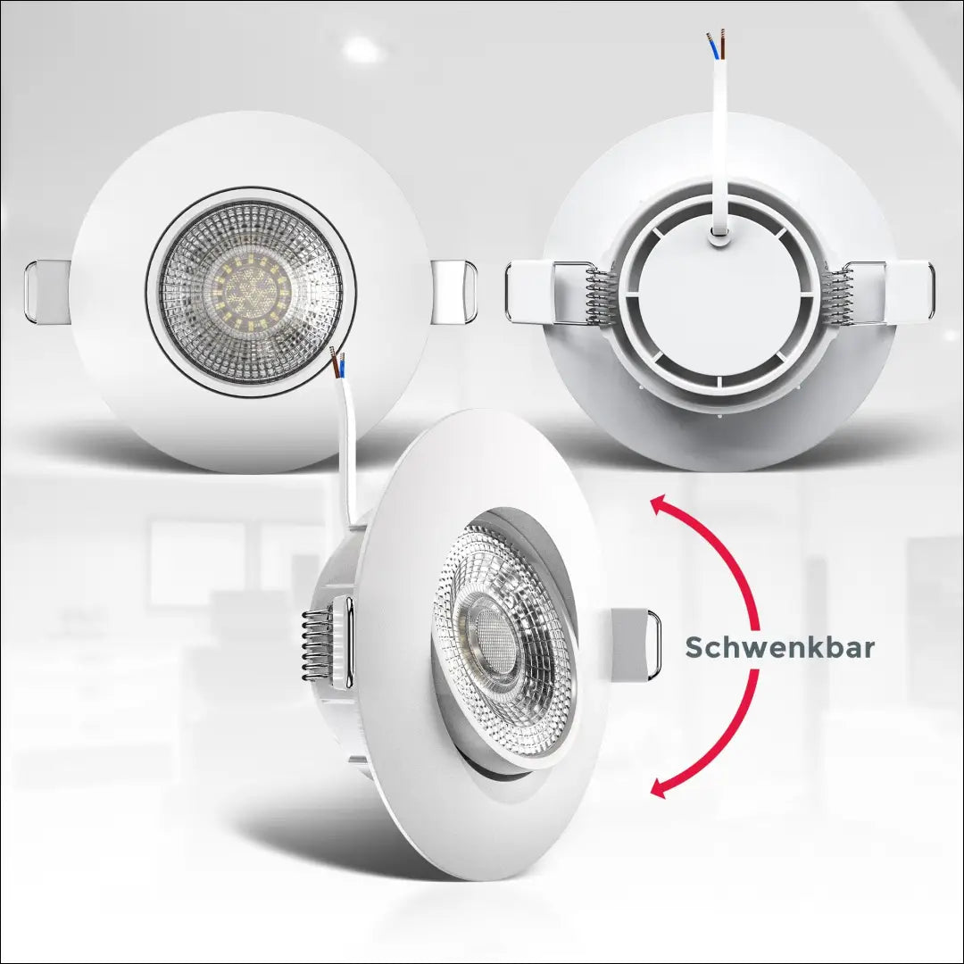 Įleidžiami LED šviestuvai (6vnt) DI12452 - €25 Save 50% 25-50, __label:Pristatymas 1-2 d.d., color-balta, interjeras,