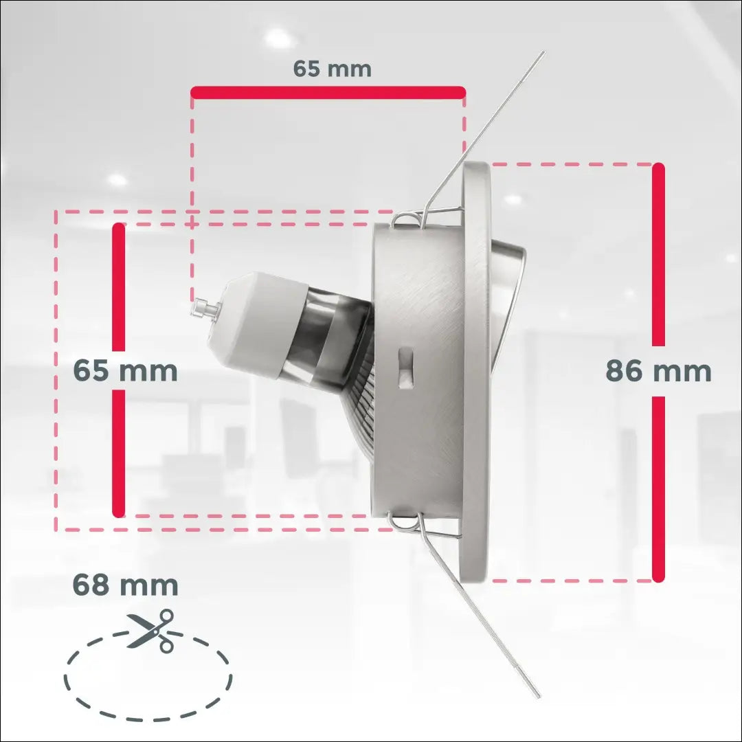 Įleidžiamų šviestuvų komplektas (6vnt) DI12527 - €25 Save 50% 25-50, __label:Pristatymas 1-2 d.d., color-sidabrine,