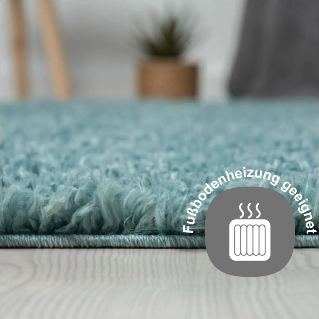 Ilgaplaukis apvalus kilimas RU1672 - €58 Save 50% 50-100, __label:Pristatymas 1-2 d.d., color-turkis, ilgaplaukiai 150