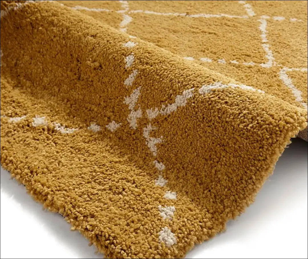 Ilgaplaukis kilimas RU1049 - €75 Save 50% 50-100, __label:Pristatymas 1-2 d.d., color-geltona, ilgaplaukiai, kilimai