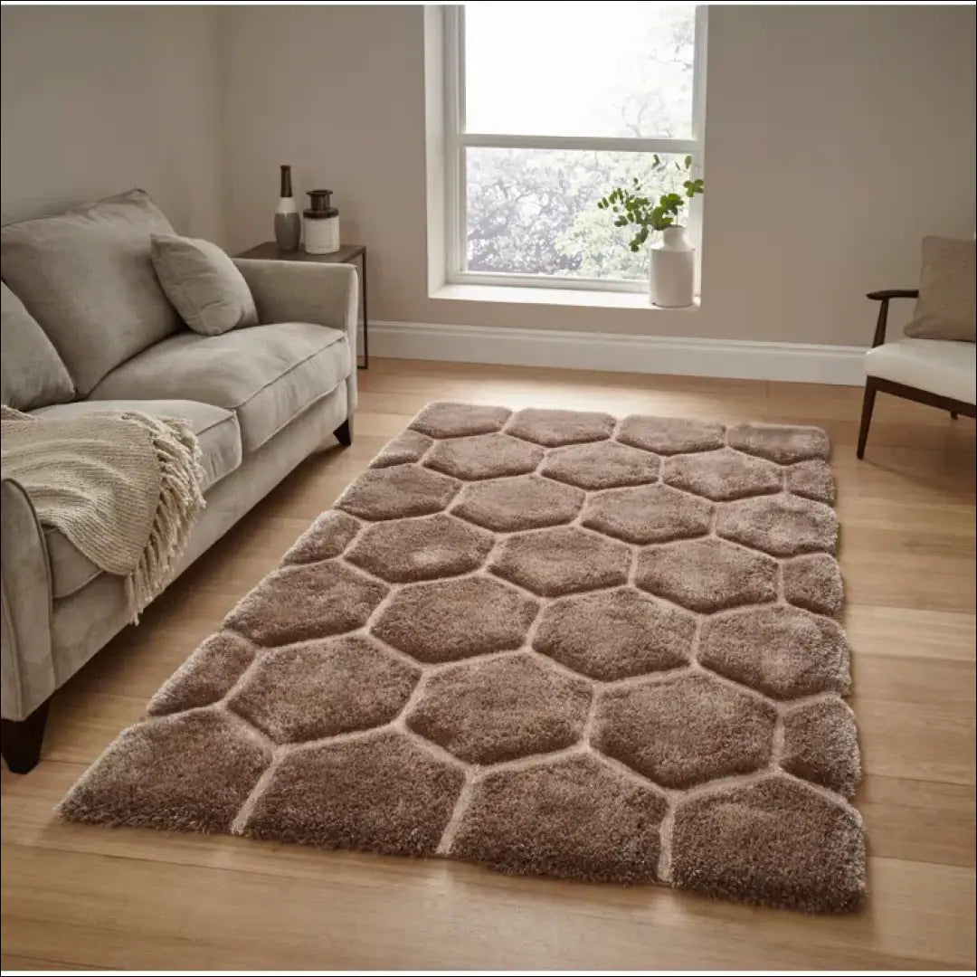 Ilgaplaukis kilimas RU1143 - €163 Save 50% 100-200, __label:Pristatymas 1-2 d.d., color-ruda, color-smelio,