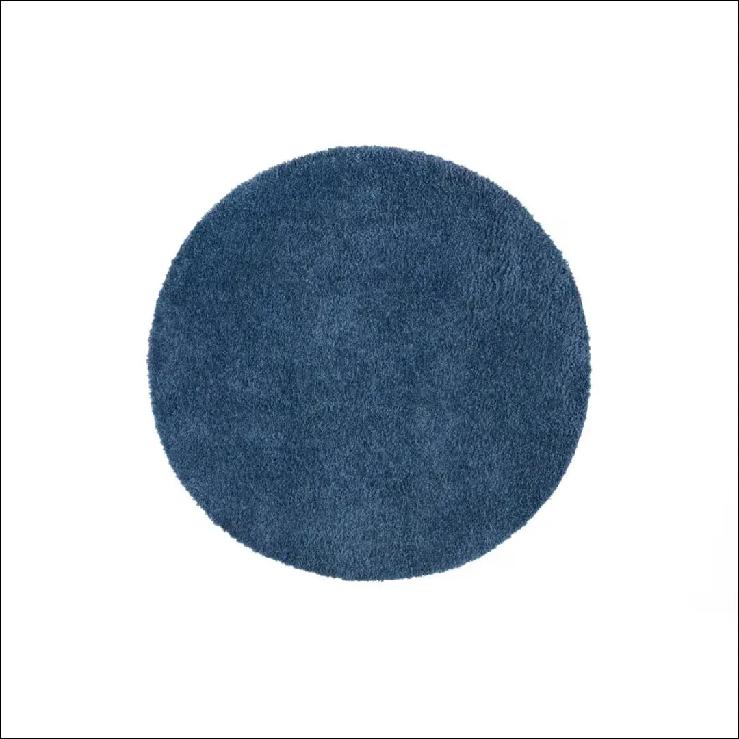 Ilgaplaukis kilimas RU1156 - €49 Save 50% 25-50, __label:Pristatymas 1-2 d.d., apvalus, color-melyna, ilgaplaukiai 200