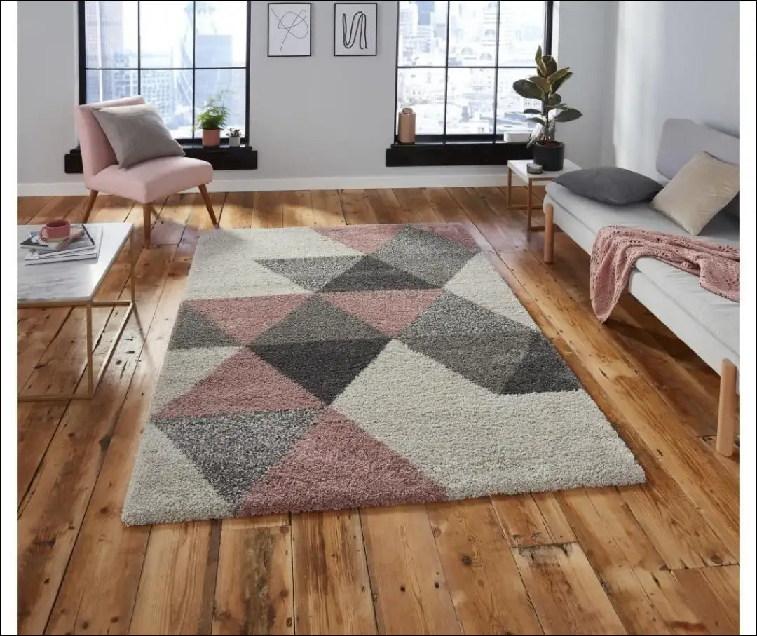 Ilgaplaukis kilimas RU1208 - €52 Save 50% 50-100, __label:Pristatymas 1-2 d.d., color-kremas, color-rozine,