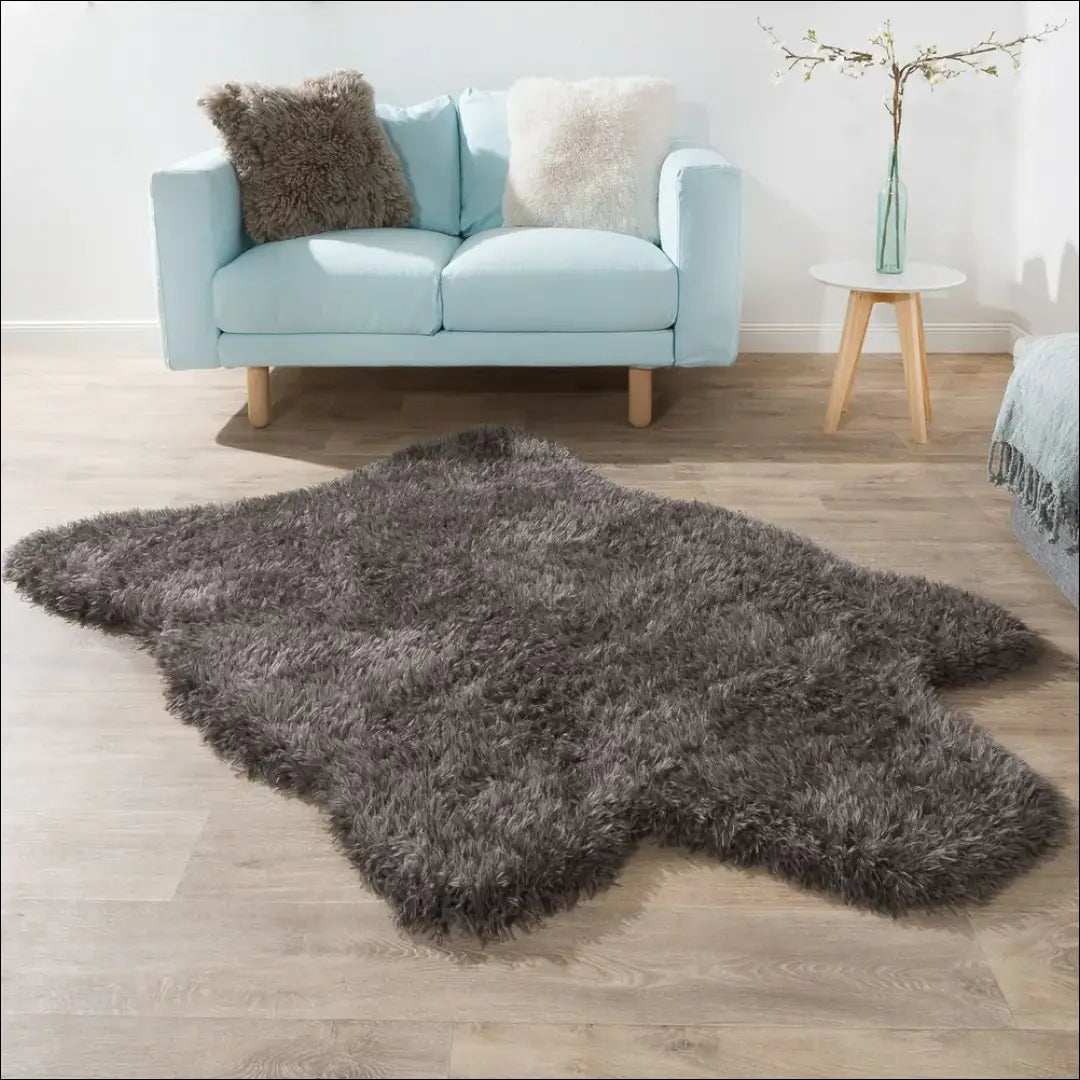 Ilgaplaukis kilimėlis RU1586 - €26 Save 50% 25-50, __label:Pristatymas 1-2 d.d., color-pilka, Dydis-60-x-100-cm,