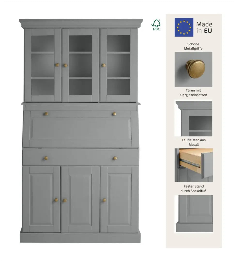 Indauja SI2050 - €340 Save 50% __label:Pristatymas 1-2 d.d., biuro-baldai, color-pilka, indaujos, komodos Virš €200