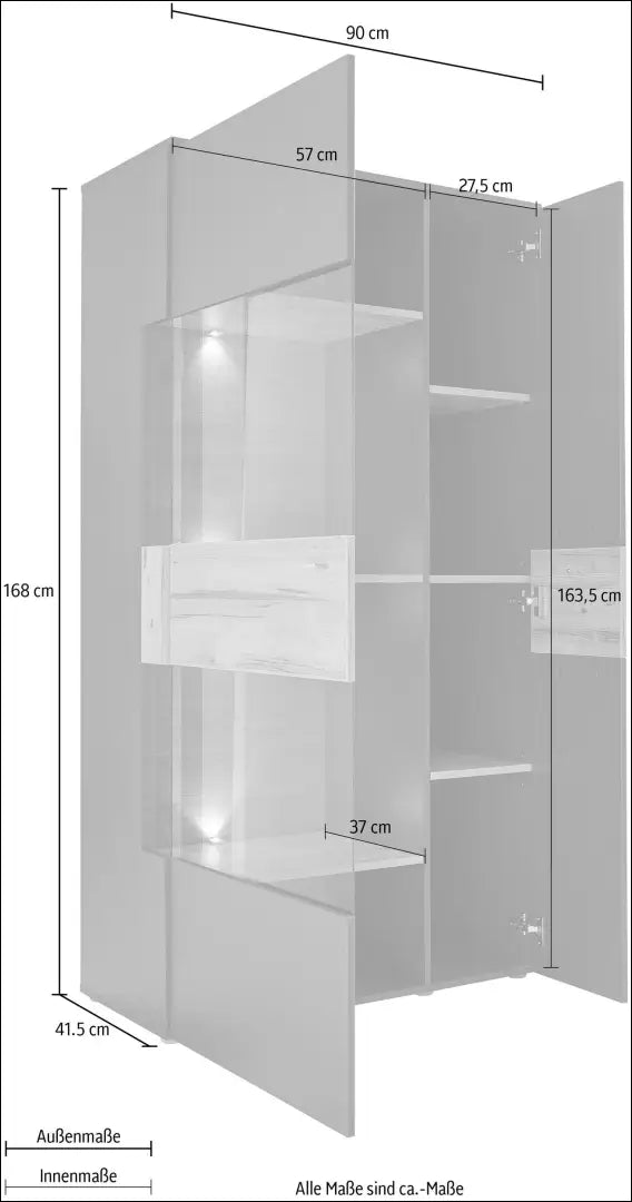 Indauja su LED apšvietimu SI2186 - €205 Save 50% __label:Pristatymas 1-2 d.d., biuro-baldai, color-pilka, color-ruda,