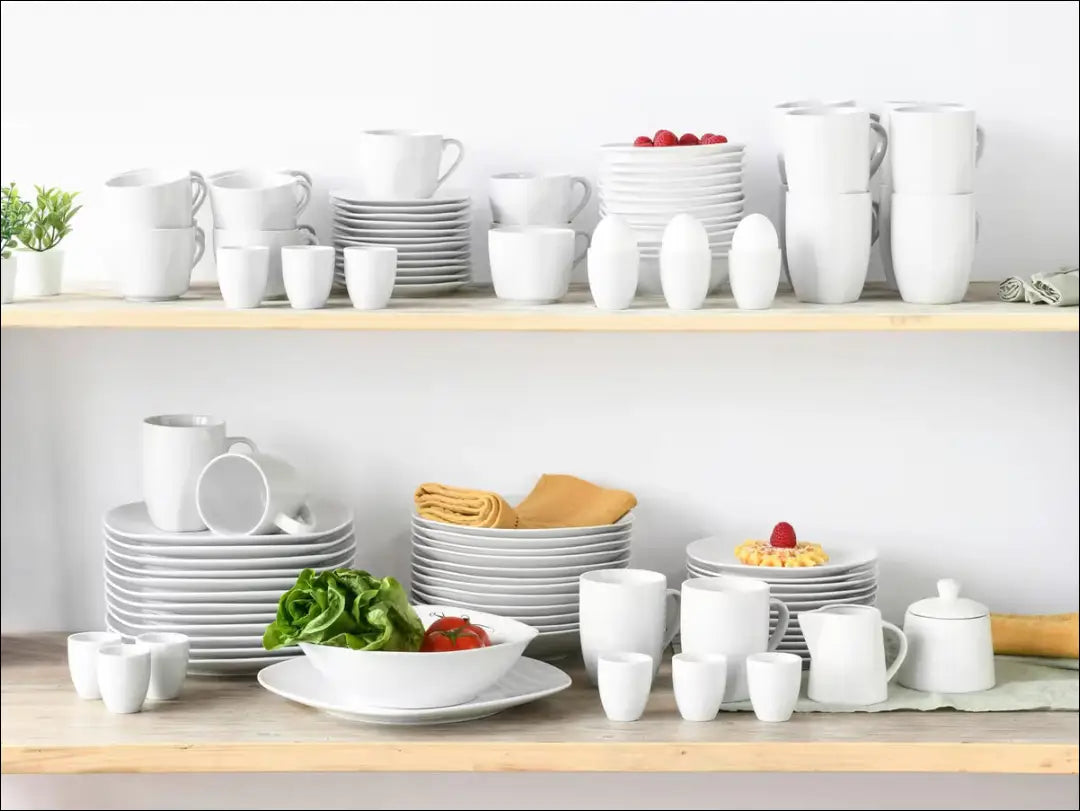 Indų komplektas (12 asmenų) DI12674 - €95 Save 50% 50-100, __label:Pristatymas 1-2 d.d., color-balta, indai, indu-kompl