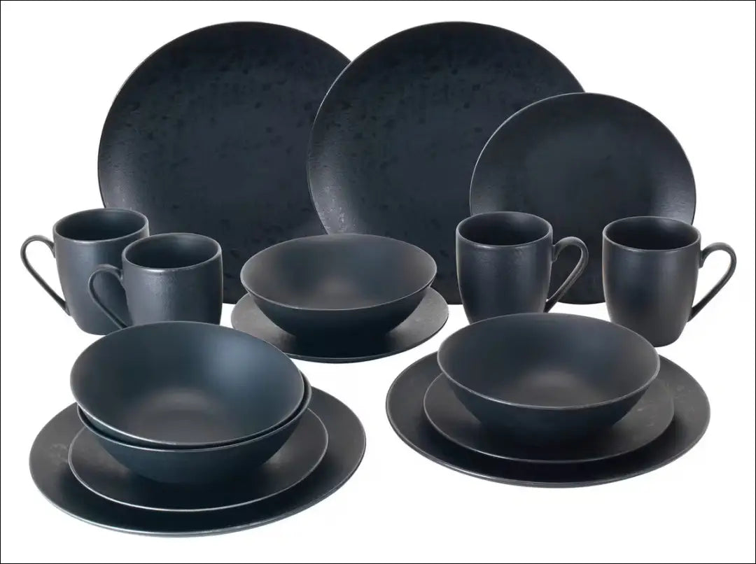 Indų komplektas (4 asmenims) DI11362 - €63 Save 50% 50-100, __label:Pristatymas 1-2 d.d., color-juoda, indai,