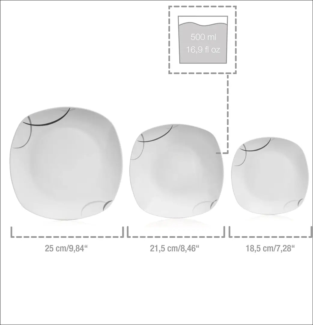 Indų komplektas (6 asmenims) DI10641 - €43 Save 50% 25-50, __label:Pristatymas 1-2 d.d., color-balta, indai, indu-kompl