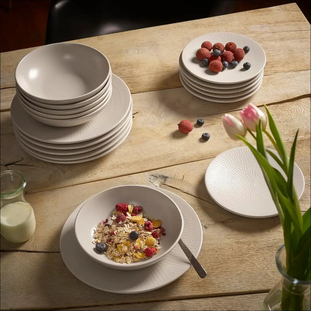 Indų komplektas (6 asmenims) DI10771 - €34 Save 50% 25-50, __label:Pristatymas 1-2 d.d., color-kremas, indai,