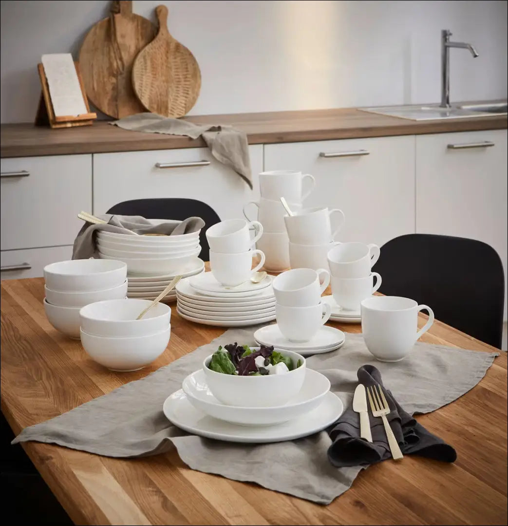 Indų komplektas (6 asmenims) DI11490 - €110 Save 50% 100-200, __label:Pristatymas 1-2 d.d., color-balta, indai,