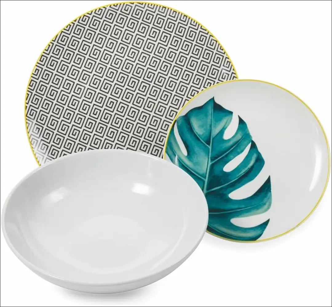 Indų komplektas (6 asmenims) DI9949 - €80 Save 50% 50-100, __label:Pristatymas 1-2 d.d., color-balta, color-geltona,
