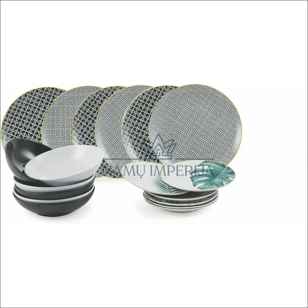 Indų komplektas (6 asmenims) DI9949 €80 Save 50% 50 100, __label:Pristatymas 1 2 d.d., color balta, geltona, juoda €50