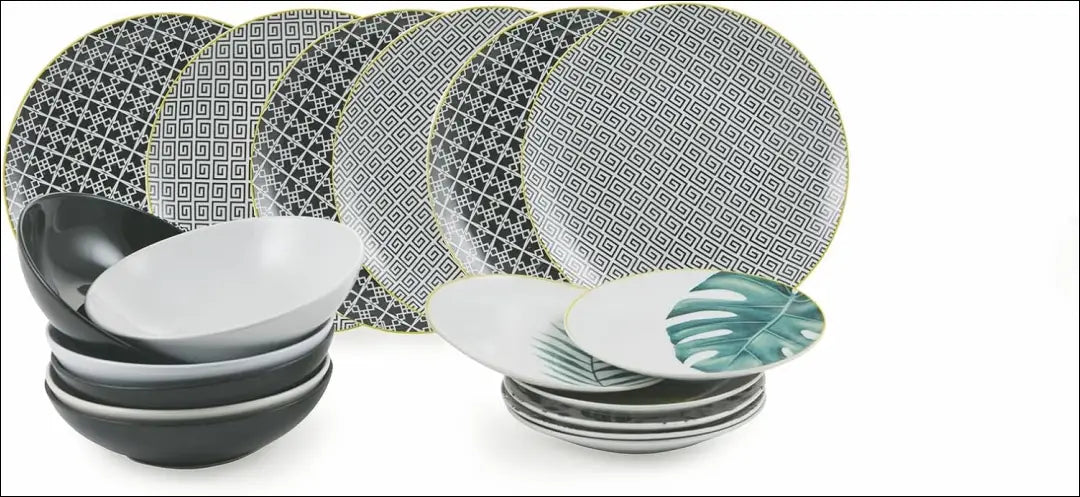 Indų komplektas (6 asmenims) DI9949 - €80 Save 50% 50-100, __label:Pristatymas 1-2 d.d., color-balta, color-geltona,