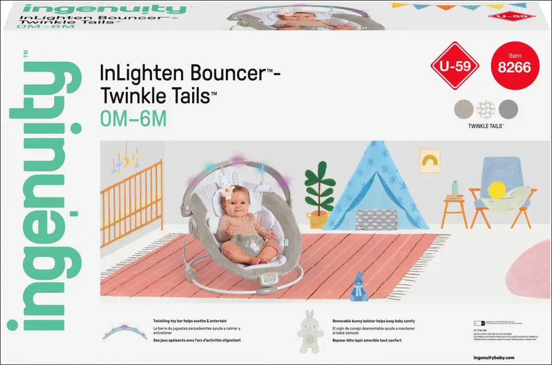 „InLighten Bouncer™“ kūdikio sūpynės DI12488 - €44 Save 50% 25-50, __label:Pristatymas 1-2 d.d., kita, vaiku-kambarys,