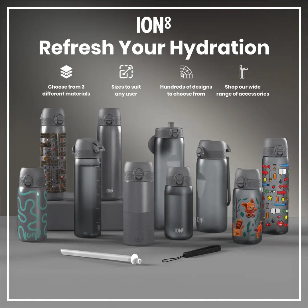 „Ion8“ vakuuminiu būdu izoliuotas plieninis vandens butelis (0,5l) SP147 - €12 Save 50% __label:Pristatymas 1-2 d.d.,