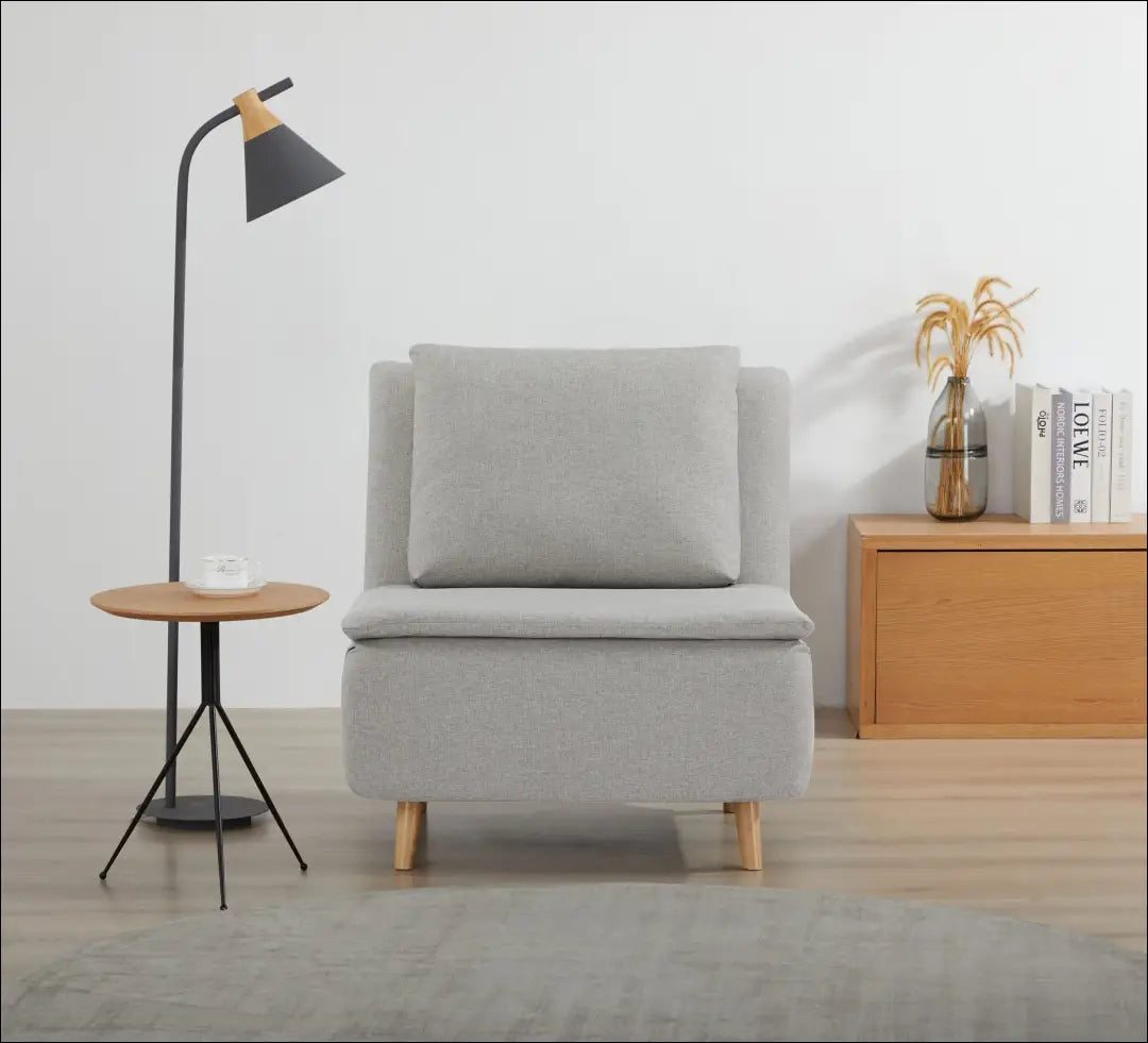 Išlankstomas fotelis MI957 - €240 Save 50% __label:Pristatymas 1-2 d.d., color-pilka, foteliai, material-gobelenas,