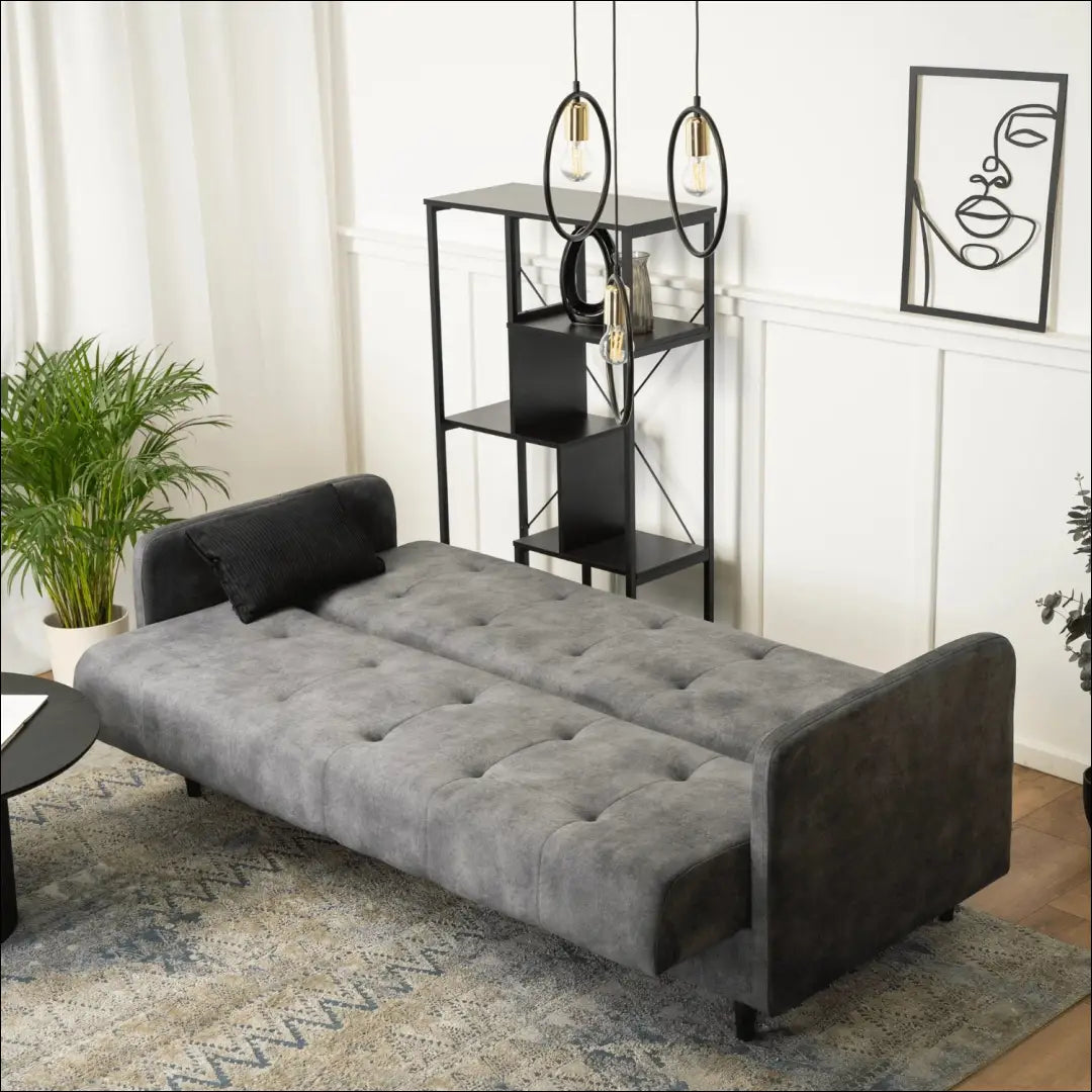 Išskleidžiama sofa su audiniu pilkos spalvos TE312 - €671 Save 15% __label:Pristatymas 5-14 d.d., elite, over-200,